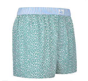 Evergreen - green Boxer Short with floral pattern - True Boxers